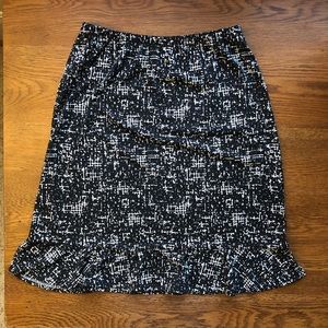 Black and white skirt